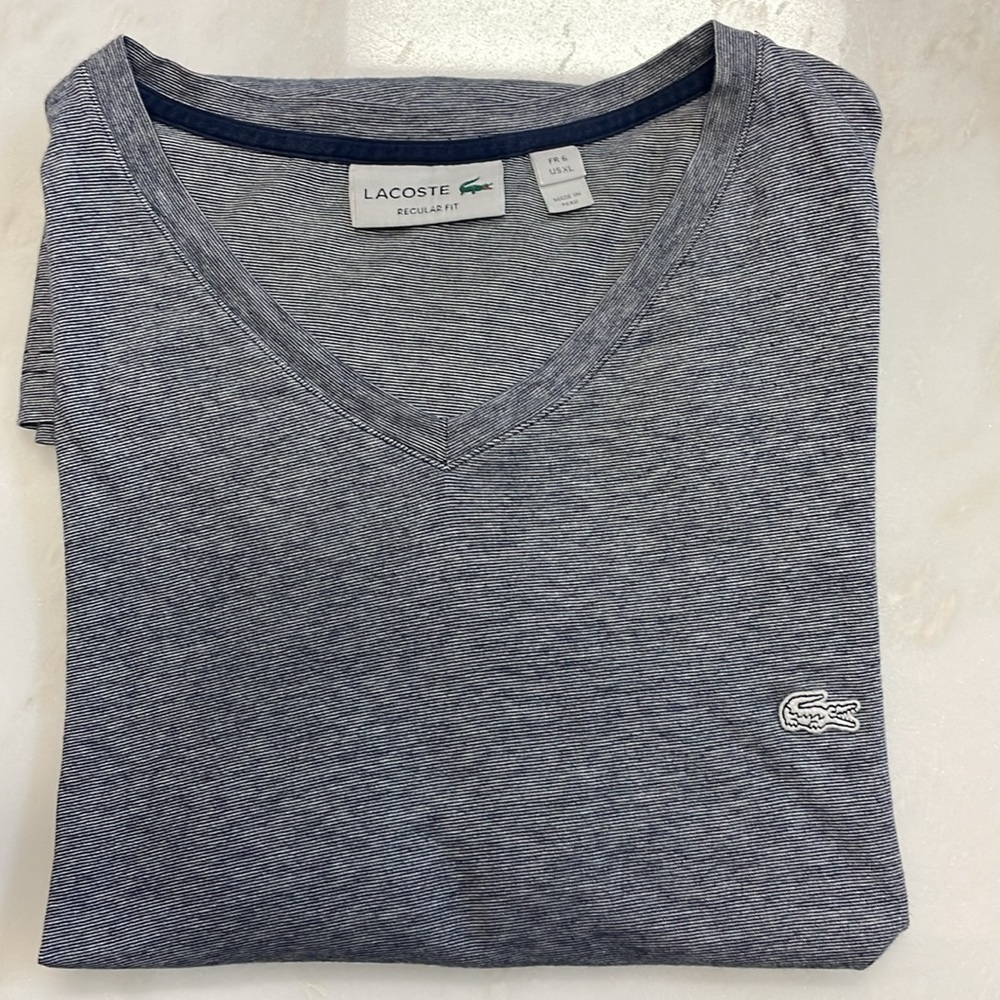 LACOSTE FR6 US XL Men’s T-Shirt Gray Color